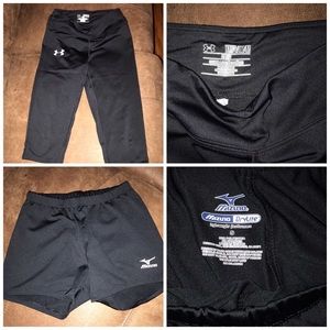 Under Armour Workout Pant/Mizuno Volleyball Short